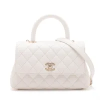 ◆CHANEL◆CHANEL ハンドバッグ ケリーバッグ ホワイト シャネル ハンドバッグ レディース シャネル 22 ミニ