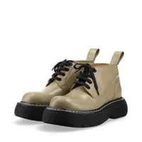 BOTTEGA VENETA ベージュ ショートブーツ ボッテガヴェネタ スウェル レザー ショートブーツ 36