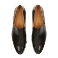 美品☆ ベルルッティ シューズ カリグラフィ ローファー 紳士 8 1/2 ベルルッティ カリグラフィ レザー ローファー 8 1/2 メンズ