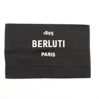✨美品✨ベルルッティ Wスタンプ カリグラフィ ラウンドジップ ブラウン Berluti(ベルルッティ) カリグラフィ ラウンドジップウォレット