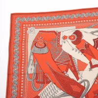 美品　エルメス　ツイリー　シルクスカーフ　ズアヴとドラゴン HERMES エルメス スカーフ ツイリー ズアヴとドラゴン Zouaves