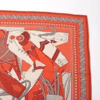 エルメス カレジェアン Zouaves et Dragons ズアヴとドラゴン スカーフ