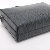 【極美品】ディオール ランゴCDダイヤモンド ビジネスバッグ 2way ブラック 極美品】ディオール ランゴCDダイヤモンド ビジネスバッグ 2way