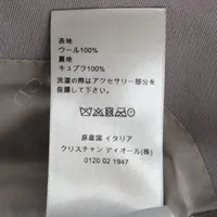 極美品✨クリスチャンディオール 高級スーツ上下 セットアップ 紺色 ウール ディオール ウール セットアップ 44/48 メンズ グレー