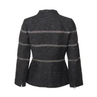 シャネル ココマーク シルク×ナイロン ジャケット 36 レディース