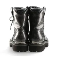 ヴィトン LVアウトランドライン 18年 PVC×レザー ショートブーツ 6.5