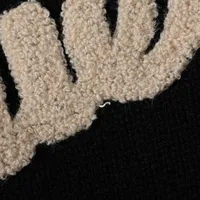 エルメス カシミヤ ノースリーブニット 38 レディース ブラック