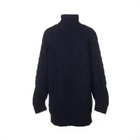 シャネル ココボタン ウール×カシミヤ ニットワンピース 38 レディース