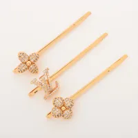 VUITTON ヴィトン クリスタル ヘアピンセット バレッタ・ルイザ ゴールド ヴィトン M01672 バレッタ ルイザ ヘアピン GP×ラインストーン