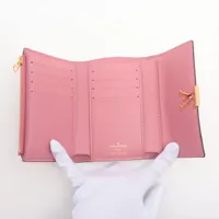 ルイヴィトン ダミエ ポルトフォイユ ジョセフィーヌ コクリコ 新品同様/ LOUIS VUITTON ルイヴィトン N93649 クロコダイル