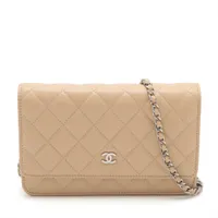 ピンクツイード♪【CHANEL】クラシック チェーンウォレット CHANEL （新品・未使用品）シャネル マトラッセ クラシック ココ