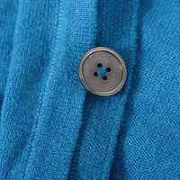 エルメス カシミヤ カーディガン S メンズ ブルー 61-5743