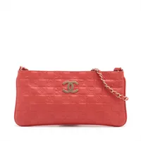 CHANEL(シャネル) ハンドバッグ チョコバー レッド ココマーク