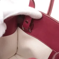 ザロウ ソフトマルゴー10 レザー 2WAYハンドバッグ レッド A3317259 