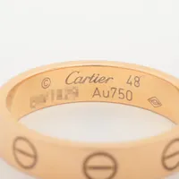 Cartier 750 ミニラブリング ゴールド サイズ48 Cartier Mini Love Ring 750(PG) 3.0g 48 CRB4085248 | eBay