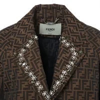 FENDI ズッカ ウールブランケット FENDI ズッカ ウールブランケット