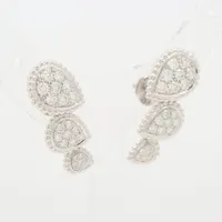 美品　ブシュロン セルパンボエム エクストラスモール ダイヤ ピアス　YG JCO00942 セルパンボエム（エクストラスモール）ダイヤ スタッズ