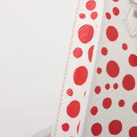ルイヴィトン M81986  ハンドバッグ ホワイト  LOUIS VUITTON プティット･サックプラ エピ 草間彌生 ヴィトン×草間彌生 インフィニティ ドット プティットサックプラ