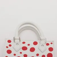 ルイヴィトン M81986  ハンドバッグ ホワイト  LOUIS VUITTON プティット･サックプラ エピ 草間彌生 ヴィトン×草間彌生 インフィニティ ドット プティットサックプラ