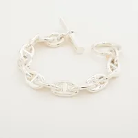 エルメス シェーヌダンクルMM ブレスレット 925 91.3g シルバー