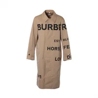 BURBERRY トレンチコート ベージュ ホースフェリー バーバリー ホースフェリー ティッシ期 コットン×キュプラ