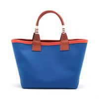 HERMES Shiny Niloticus Crocodile Jige Elan 29 Clutch Bleu
