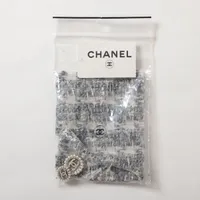 VINTAGE●CHANEL●ココボタン 05A ウール×ナイロン コート 38 シャネル ココボタン 22年 ウール×ポリエステル ロングコート 38