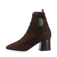 エルメス ヴォルヴェール レザー×ファブリック ショートブーツ