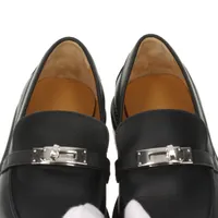 HERMES ブラックレザー ローファー Women's Loafers and Derbies | Hermès Mainland China