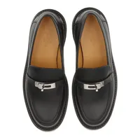 HERMES ブラックレザー ローファー HERMES ブラック レザー ローファー - メルカリ