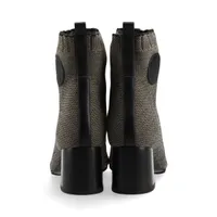 エルメス ヴォルヴェール ニット×レザー ショートブーツ 36.5