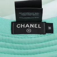 シャネル☆ バケット ハット ココマーク M コットン ネイビー ユニセックス ≪値下げ≫【中古】CHANEL シャネル ココマーク バケットハット