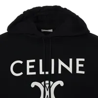 CELINE　ウールカシミヤ ニットパーカー トリオンフ ブラック　XS CELINE(セリーヌ) オーバーサイズニットパーカー2A77O373N
