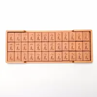 HERMES - 【未使用品】HERMES　エルメス　マカオ　麻雀　H313030M　マホガニー　エヴァーカラー　リザード　ブラウン　ルージュアッシュ　インテリア小物　ゲーム　天然マホガニー　ダイス　サイコロ　麻雀碑【中古】【75885】 エルメス マカオ 麻雀 マホガニー AP097758｜中古ブランド品