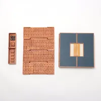 HERMES - 【未使用品】HERMES　エルメス　マカオ　麻雀　H313030M　マホガニー　エヴァーカラー　リザード　ブラウン　ルージュアッシュ　インテリア小物　ゲーム　天然マホガニー　ダイス　サイコロ　麻雀碑【中古】【75885】 エルメス マカオ 麻雀 マホガニー AP097758｜中古ブランド品