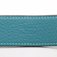 エルメス セリエ □K：2007 ベルト 75 レザー ブルー A3340423