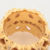 セメタリークロスリング はなぴー クロムハーツ セメタリークロス リング 22k 40.2g パヴェダイヤ