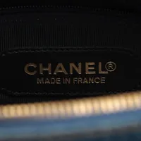 シェーンボーデン CHANEL  30×30 Chanel 25 small handbag, Canvas & gold-tone metal, black