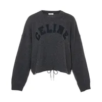 CELINE ブラックニットセーター セリーヌ CELINE CELINE ニット 2AC85048T ウール カシミヤ