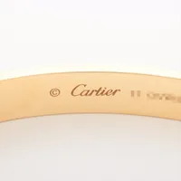カルティエ ラブ オープンバングル ブレスレット 750(YG) 23.8g