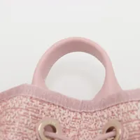 シャネル ドーヴィル ストロー チェーンリュック ピンク