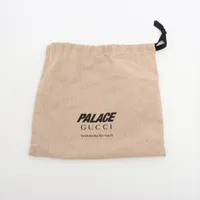 パレス×グッチ GGスプリーム ベルト 90/36 GP×PVC ピンク 723154