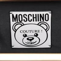 Moschino Teddy Bear Leather Chain Shoulder Bag Black | eBay