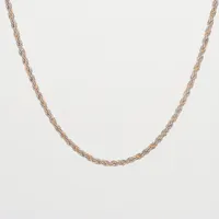 美品　ティファニー　ネックレス　ツイスト　シルバー925 ゴールド750 ティファニー ツイストチェーン ネックレス 925×750 35.0g