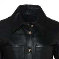 シャネル ココマーク グリポア ラムスキン レザージャケット 36