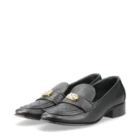 シャネル マトラッセ レザー ココマーク ローファー ブラック シャネル ココマーク ターンロック 24SS デニム×レザー