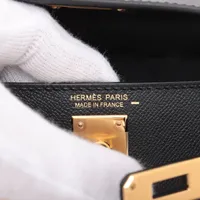 エルメス ミニケリー2 20 タッチ ヴォーマダム×リザード ブラック