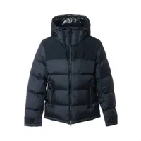 バーバリー ポリエステル ジャケット ダウンジャケット ブルー ティッシ期 ロゴ アウトレット】BURBERRY バーバリー ダウンジャケット メンズ