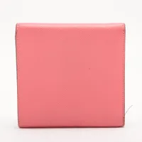 エルメス クリック12 ヴォーエプソン 財布 ピンク シルバー金具