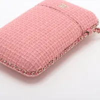 シャネル ツイード ラメ ポーチ ピンク 27番台 楽天市場】シャネル ツイード バッグ（カラーピンク）（バッグ